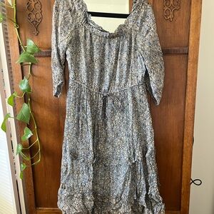 Anthropologie Floral Midi Dress